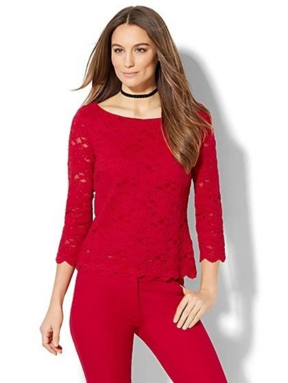 New York & Company Lace Top, size XS
